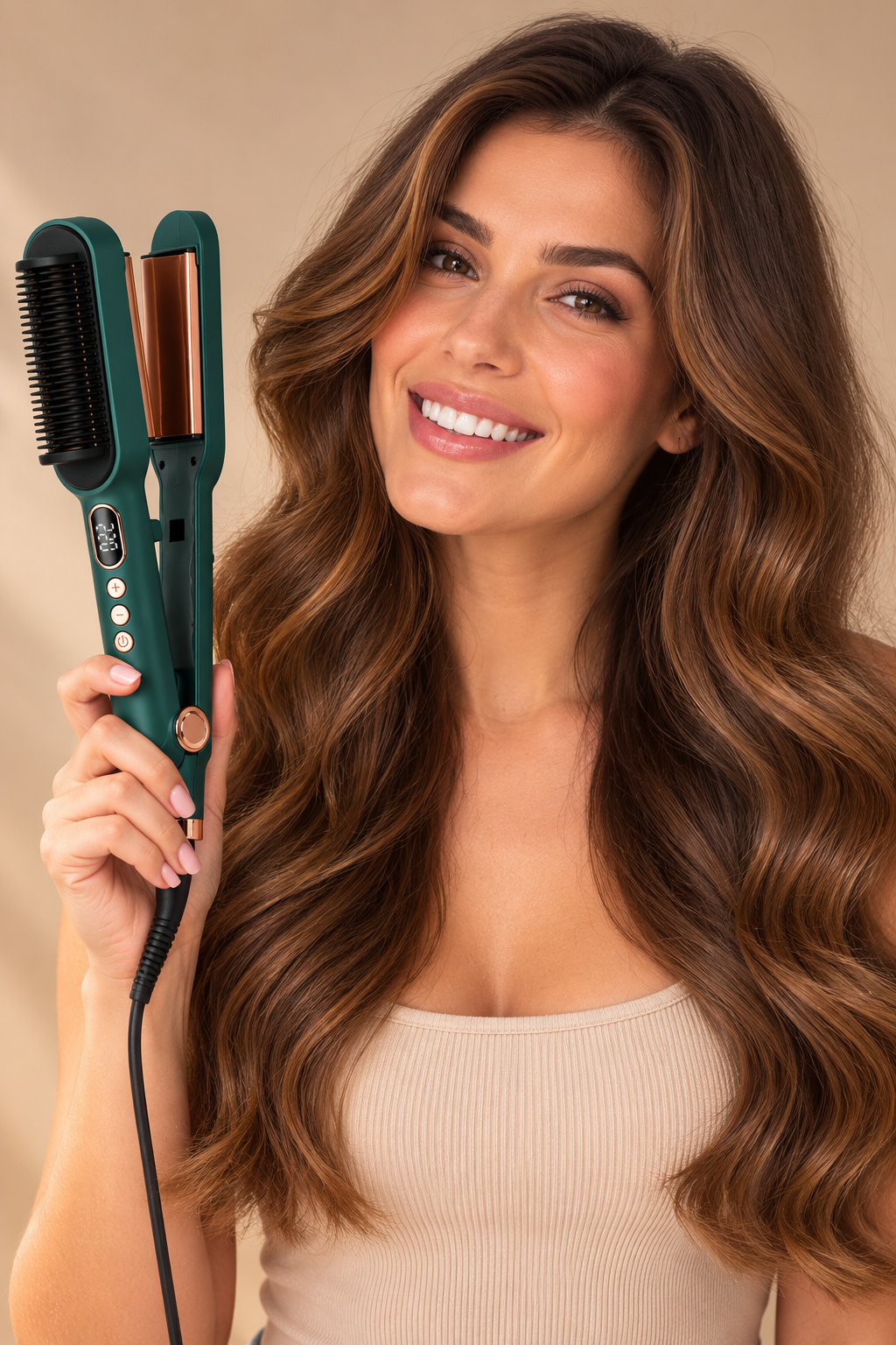 Acabado de pelo con ondas