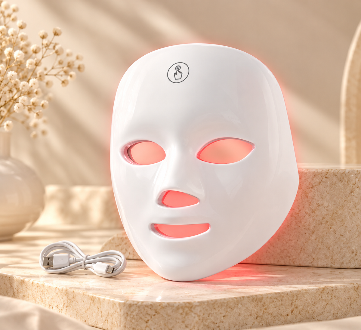 Máscara facial LED