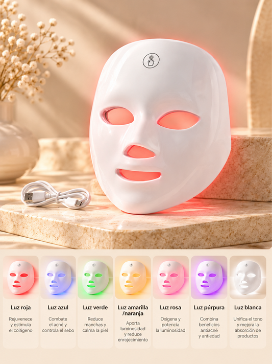Máscara facial LED