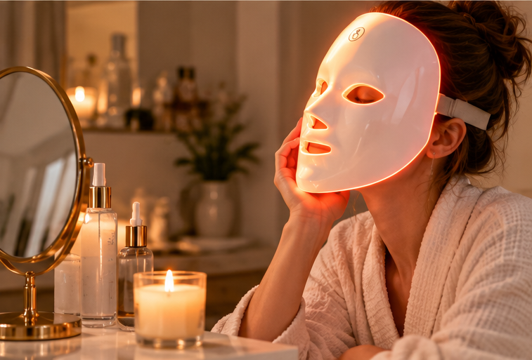 Máscara facial LED
